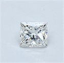 Natural Diamond 0.70 Carats, Princess with  Cut, I Color, SI1 Clarity and Certified by GIA