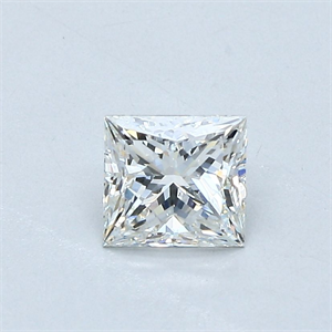 Picture of Natural Diamond 0.70 Carats, Princess with  Cut, I Color, SI1 Clarity and Certified by GIA