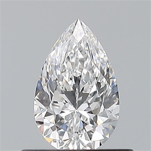 Picture of Natural Diamond 0.52 Carats, Pear with  Cut, E Color, VS2 Clarity and Certified by GIA