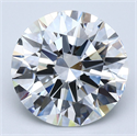 Diamante Natural 5.53 quilates, Redondo , Color F, claridad VS1 y certificado GIA