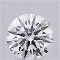 Lab Grown Diamond 2.09 Carats, Round with Ideal Cut, D Color, IF Clarity and Certified by IGI