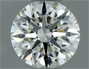 Natural Diamond 0.71 Carats, Round with Excellent Cut, J Color, VVS1 Clarity and Certified by IGI
