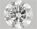 Natural Diamond 3.00 Carats, Round with Excellent Cut, G Color, SI2 Clarity and Certified by IGI