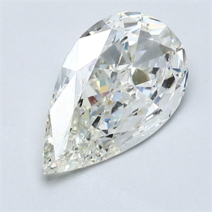 Foto Diamante Natural 1.52 quilates, De pera , Color J, claridad SI2 y certificado GIA de
