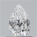 Diamante Natural 0.50 quilates, De pera , Color D, claridad VS1 y certificado GIA