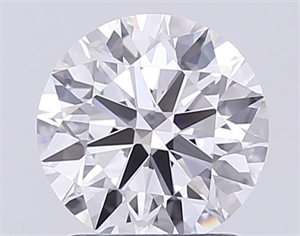 Picture of Lab Grown Diamond 1.50 Carats, Round with Excellent Cut, D Color, VVS2 Clarity and Certified by IGI