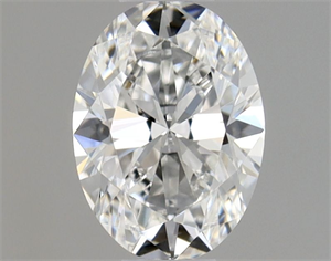 Foto Diamante Natural 0.40 quilates, Ovalado , Color F, claridad VVS1 y certificado GIA de