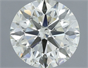Natural Diamond 1.33 Carats, Round with Excellent Cut, K Color, SI1 Clarity and Certified by IGI