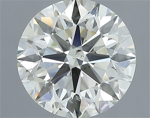 Picture of Natural Diamond 1.33 Carats, Round with Excellent Cut, K Color, SI1 Clarity and Certified by IGI