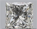 Natural Diamond 0.50 Carats, Princess with  Cut, J Color, VVS2 Clarity and Certified by GIA