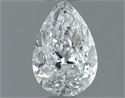 Natural Diamond 0.50 Carats, Pear with  Cut, F Color, SI1 Clarity and Certified by GIA