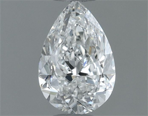 Picture of Natural Diamond 0.50 Carats, Pear with  Cut, F Color, SI1 Clarity and Certified by GIA