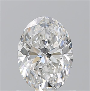 Picture of Natural Diamond 1.01 Carats, Oval with  Cut, F Color, SI1 Clarity and Certified by GIA