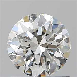 Picture of Natural Diamond 0.90 Carats, Round with Excellent Cut, J Color, VS2 Clarity and Certified by GIA