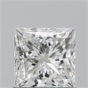 Natural Diamond 1.07 Carats, Princess with  Cut, J Color, VS1 Clarity and Certified by GIA