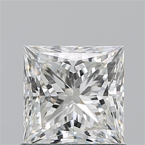 Picture of Natural Diamond 1.07 Carats, Princess with  Cut, J Color, VS1 Clarity and Certified by GIA