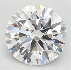 Picture of Lab Grown Diamond 3.41 Carats, Round with Ideal Cut, D Color, VVS1 Clarity and Certified by IGI