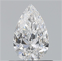 Natural Diamond 0.56 Carats, Pear with  Cut, E Color, VVS1 Clarity and Certified by GIA
