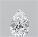 Natural Diamond 0.50 Carats, Pear with  Cut, E Color, VS2 Clarity and Certified by GIA