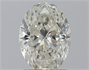 Natural Diamond 1.70 Carats, Oval with  Cut, J Color, SI2 Clarity and Certified by GIA