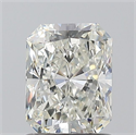 Natural Diamond 1.20 Carats, Radiant with  Cut, J Color, SI1 Clarity and Certified by GIA