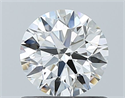 Natural Diamond 0.72 Carats, Round with Excellent Cut, G Color, VS1 Clarity and Certified by GIA