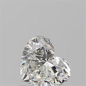 Picture of Natural Diamond 0.50 Carats, Heart with  Cut, I Color, VS2 Clarity and Certified by GIA