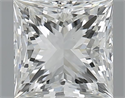 Natural Diamond 1.00 Carats, Princess with  Cut, H Color, VS1 Clarity and Certified by GIA