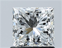 Natural Diamond 1.01 Carats, Princess with  Cut, G Color, VS1 Clarity and Certified by GIA
