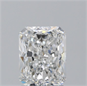 Natural Diamond 2.01 Carats, Radiant with  Cut, E Color, VS2 Clarity and Certified by GIA