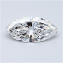 Natural Diamond 4.04 Carats, Marquise with  Cut, D Color, VVS2 Clarity and Certified by GIA