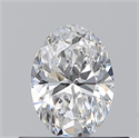 Natural Diamond 0.50 Carats, Oval with  Cut, E Color, VS2 Clarity and Certified by GIA