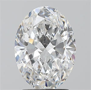 Picture of Natural Diamond 2.01 Carats, Oval with  Cut, D Color, VS1 Clarity and Certified by GIA