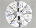 Lab Grown Diamond 5.07 Carats, Round with Ideal Cut, E Color, VVS2 Clarity and Certified by IGI