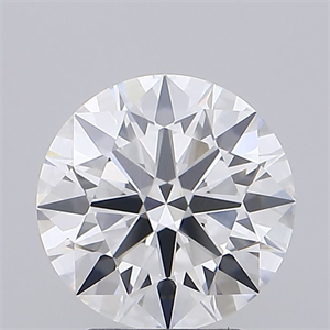 Picture of Lab Grown Diamond 2.82 Carats, Round with Ideal Cut, E Color, VVS2 Clarity and Certified by IGI