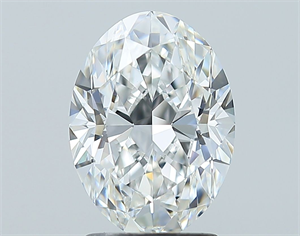 Foto Diamante Natural 2.01 quilates, Ovalado , Color E, claridad VVS2 y certificado GIA de