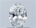Natural Diamond 0.50 Carats, Oval with  Cut, E Color, VVS1 Clarity and Certified by GIA