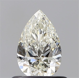 Picture of Natural Diamond 0.51 Carats, Pear with  Cut, J Color, SI1 Clarity and Certified by GIA
