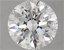 Natural Diamond 2.01 Carats, Round with Excellent Cut, E Color, VVS1 Clarity and Certified by GIA