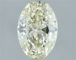 Picture of Natural Diamond 1.52 Carats, Oval with  Cut, L Color, SI2 Clarity and Certified by IGI