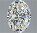 Natural Diamond 2.51 Carats, Oval with  Cut, I Color, SI1 Clarity and Certified by GIA
