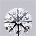 Lab Grown Diamond 1.57 Carats, Round with Ideal Cut, D Color, VS1 Clarity and Certified by IGI