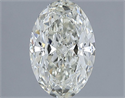 Natural Diamond 1.31 Carats, Oval with  Cut, I Color, VVS2 Clarity and Certified by IGI