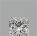 Diamante Natural 0.53 quilates, Princesa , Color D, claridad VS2 y certificado GIA