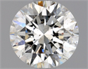 Natural Diamond 0.85 Carats, Round with Excellent Cut, H Color, SI2 Clarity and Certified by GIA