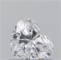 Natural Diamond 0.54 Carats, Heart with  Cut, D Color, SI1 Clarity and Certified by GIA