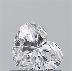 Picture of Natural Diamond 0.54 Carats, Heart with  Cut, D Color, SI1 Clarity and Certified by GIA
