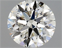 Natural Diamond 1.00 Carats, Round with Excellent Cut, I Color, VVS2 Clarity and Certified by GIA