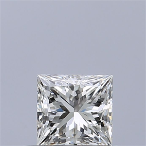 Picture of Natural Diamond 0.40 Carats, Princess with  Cut, H Color, VVS2 Clarity and Certified by GIA