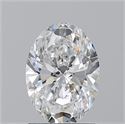 Natural Diamond 1.51 Carats, Oval with  Cut, E Color, SI2 Clarity and Certified by GIA